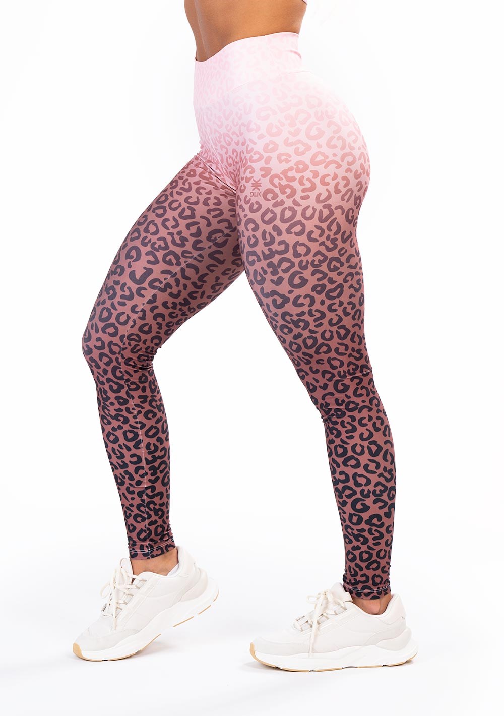 Legging fitness feminina new printed estampada onça marrom