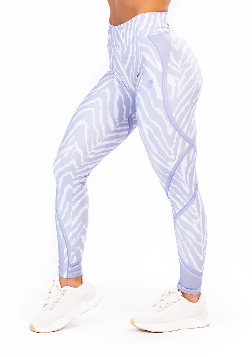 Legging fitness feminina new printed estampada zebra lilás