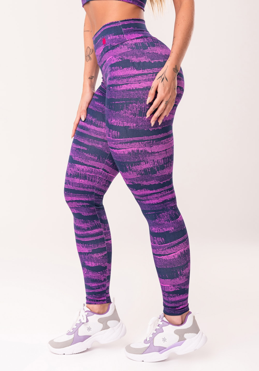 Legging fitness feminina pink estampada disruption euphoria