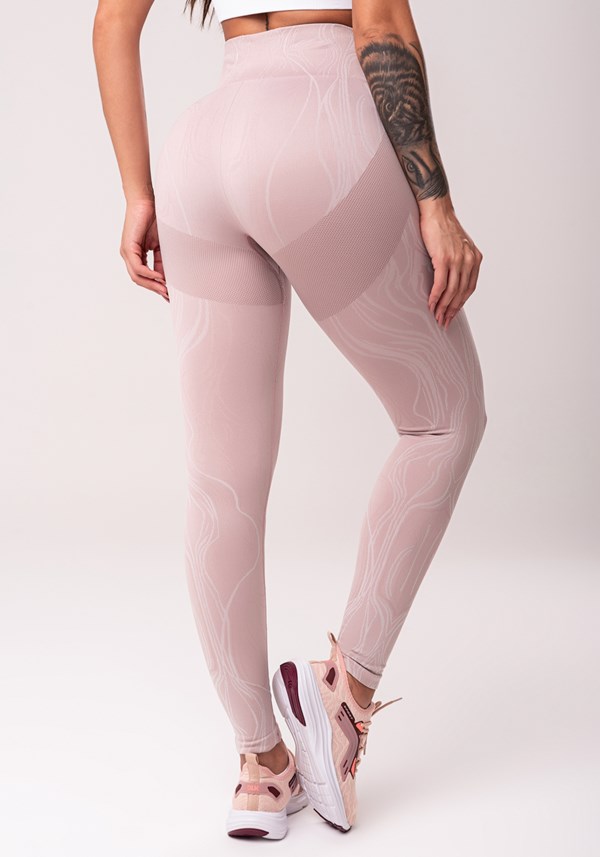 Legging fitness feminina pink action