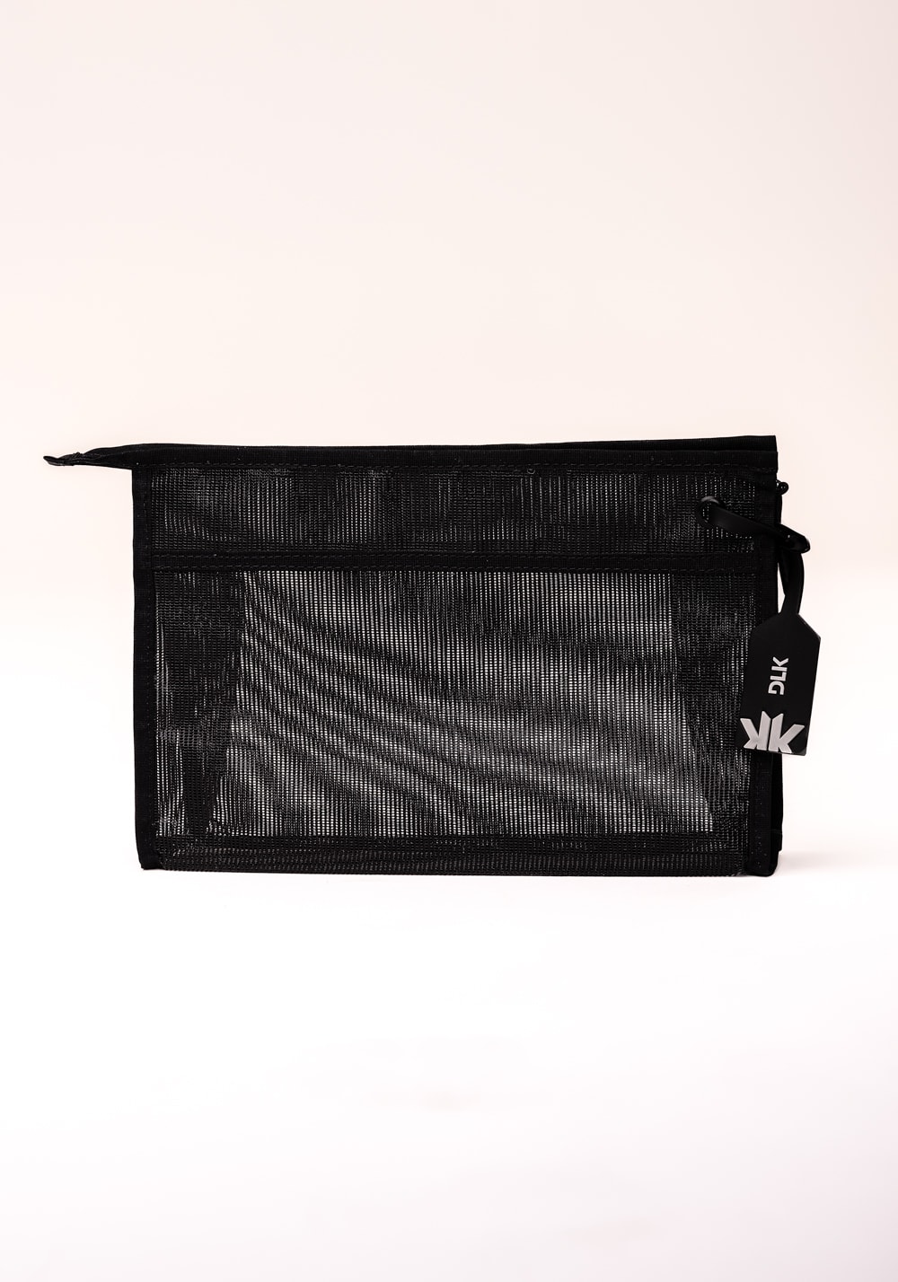 Necessaire feminina em tela preto dlk