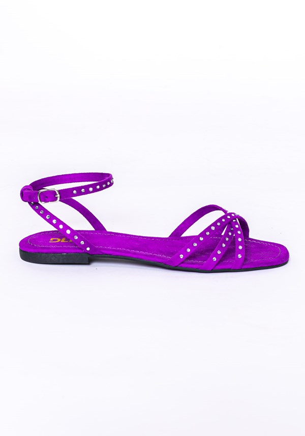 Sandália rasteira shoes lilás