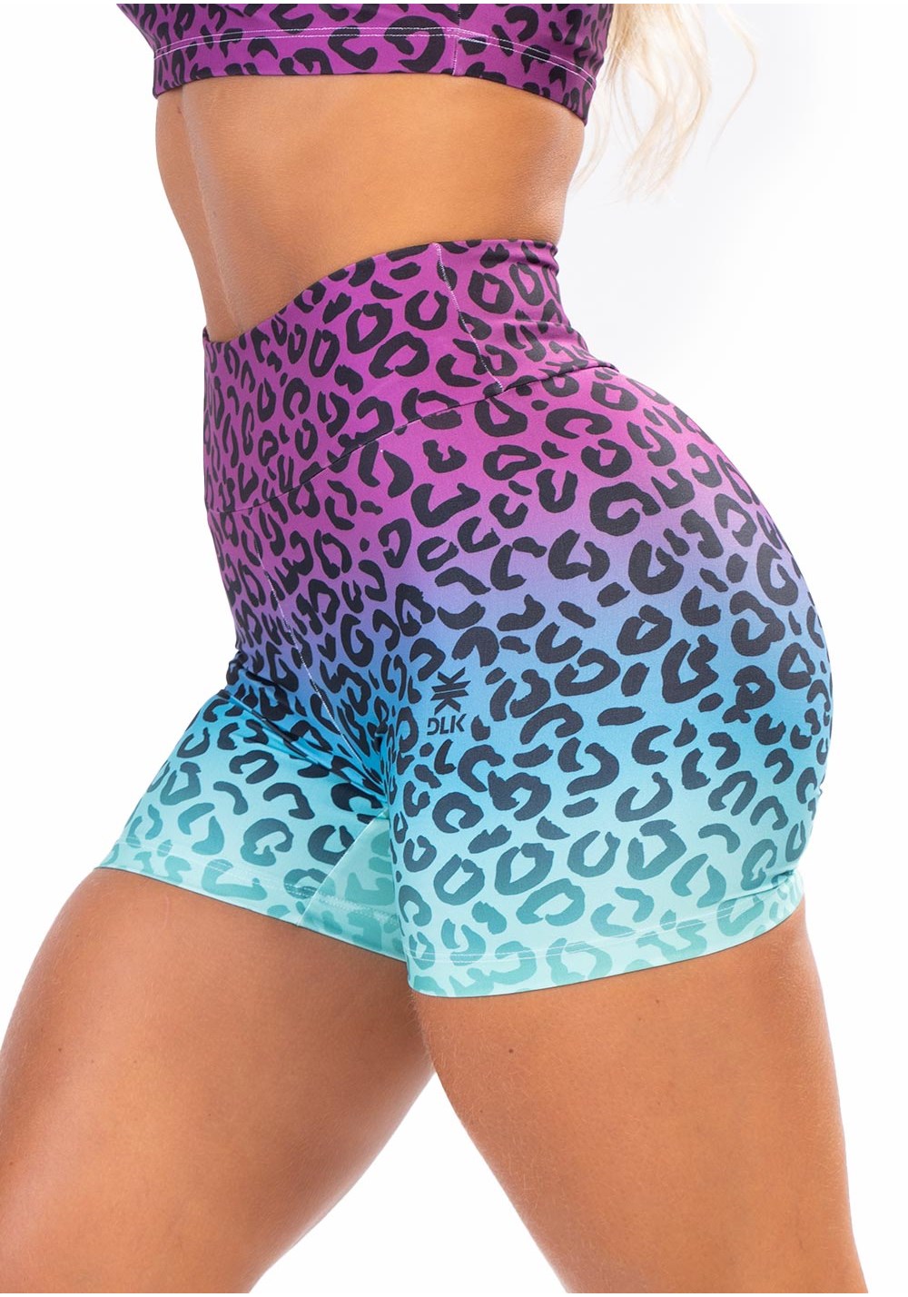 Short fitness feminino new printed estampado art color