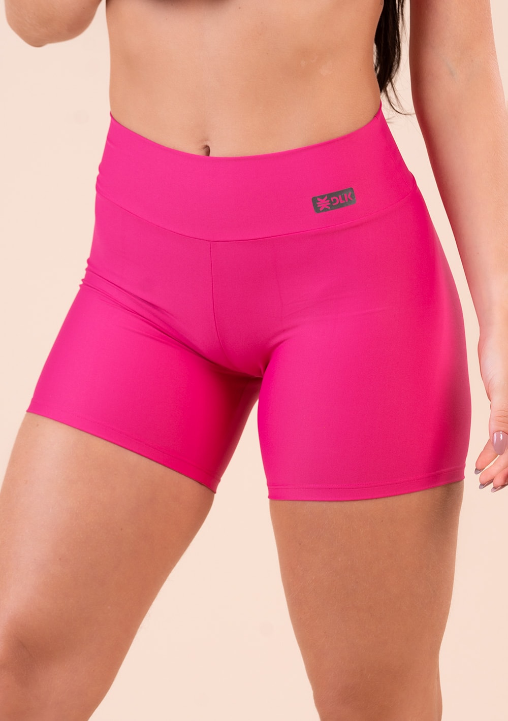 Short fitness feminino pink action dlk