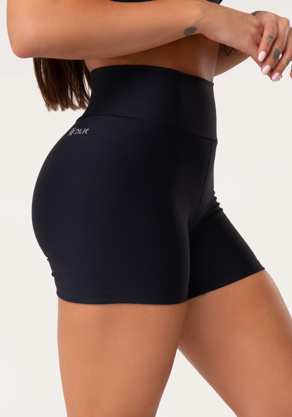 Short fitness feminino preto aura