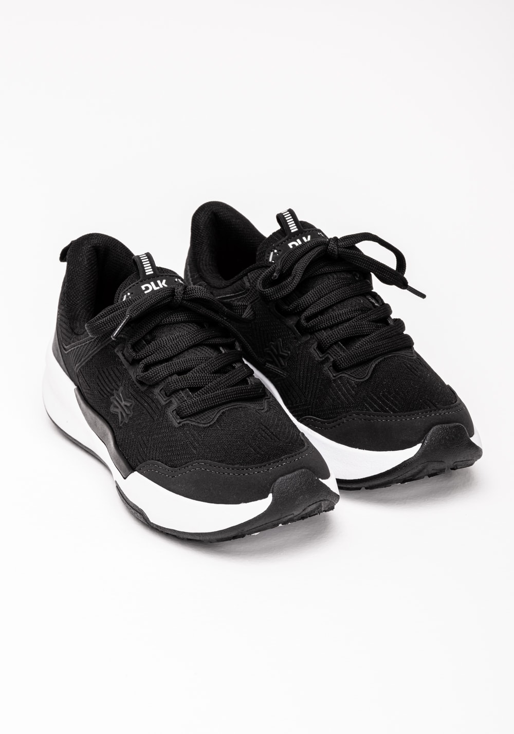 Tênis esportivo feminino sola alta preto dlk
