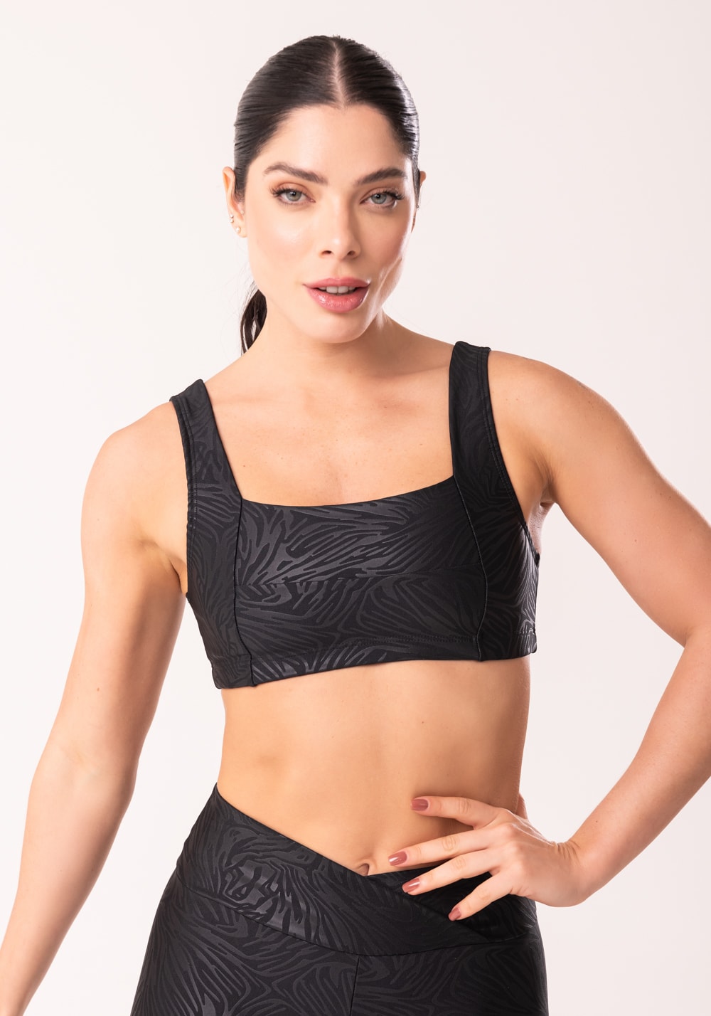 Top Shine Preto Texturizado Decote Reto top-shine-preto-texturizado-decote-reto